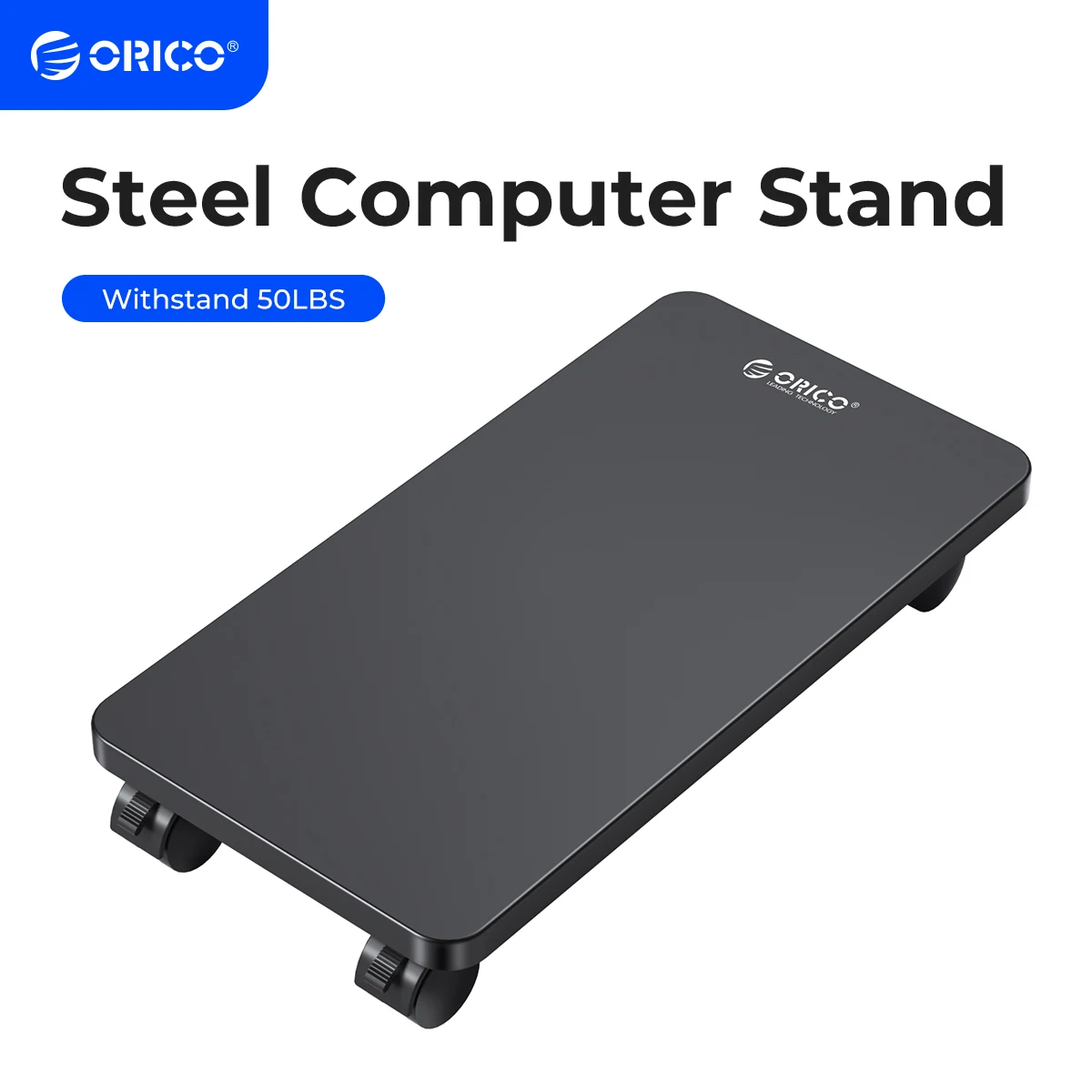 ORICO スチールモバイル CPU スタンドコンピュータタワースタンドホルダーカートロック RollingCaster ホイール付きフロアカーペットゲーム PC ケース
