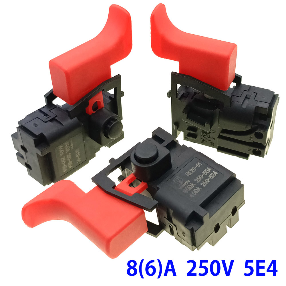5 個 HX20-01 5A ピストルドリルハンド電気ドリル電動工具スイッチアクセサリー DKP1-5A 接触スイッチロック付き電動工具