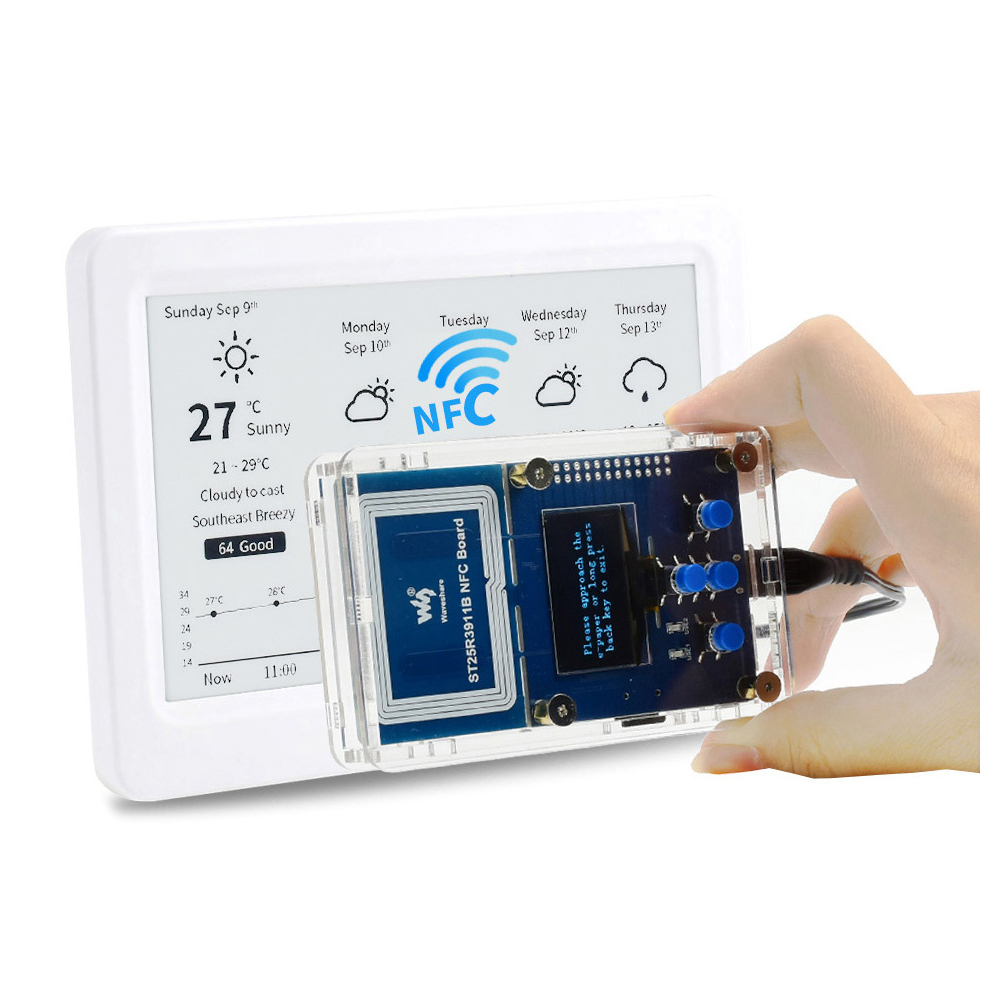 7.5 インチ NFC 搭載電子ペーパー E インク電子ペーパー表示画面モジュールリーダーキット NFC 開発ボードプロジェクト Android IOS アプリ