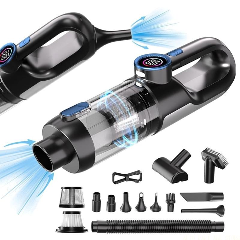J0MA ハンドヘルド掃除機コードレス車掃除機ハイパワー充電式バッテリーポータブル充電式ミニ掃除機