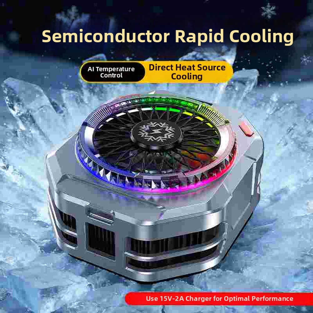 TH28-Pro 磁気電話クーラー高速放熱器調整可能な RGB ライト 30 ワット AI 冷却電話バッククリップラジエーター