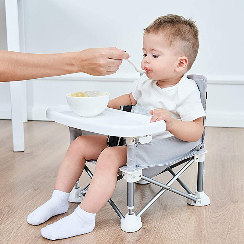 ベビー折りたたみポータブルダイニングチェアプレートシートベルト付き子供のビーチチェアキャンプ子供快適な授乳シートベビー