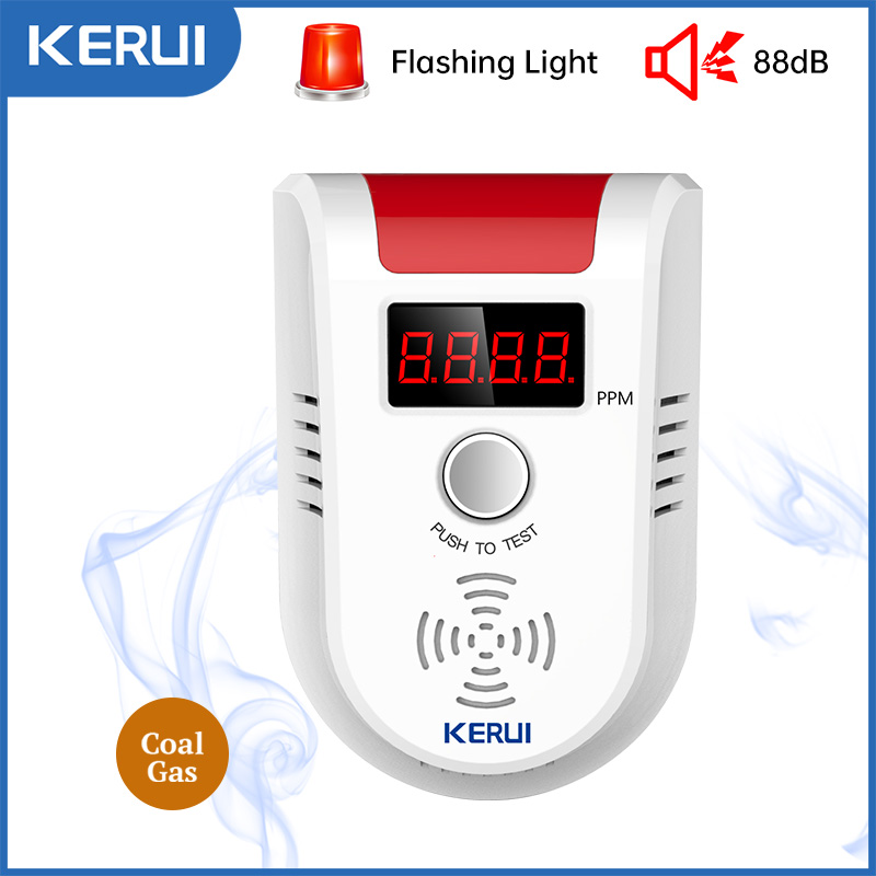 KERUI GD13 LPG ガス検知器警報ワイヤレスデジタル LED ディスプレイ自然リーク可燃性ガス検知器家庭用警報システム