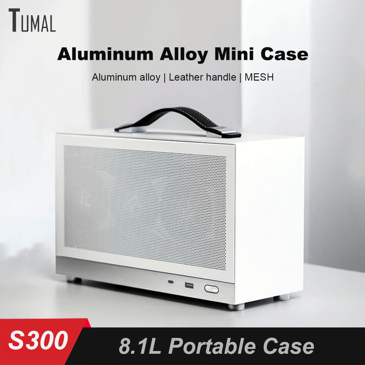 S300 8.1L MINI ITX PC ケースは、最大 310mm のグラフィックスカードと SFX 電源をサポートデスクトップコンパクト小型コンピュータケース