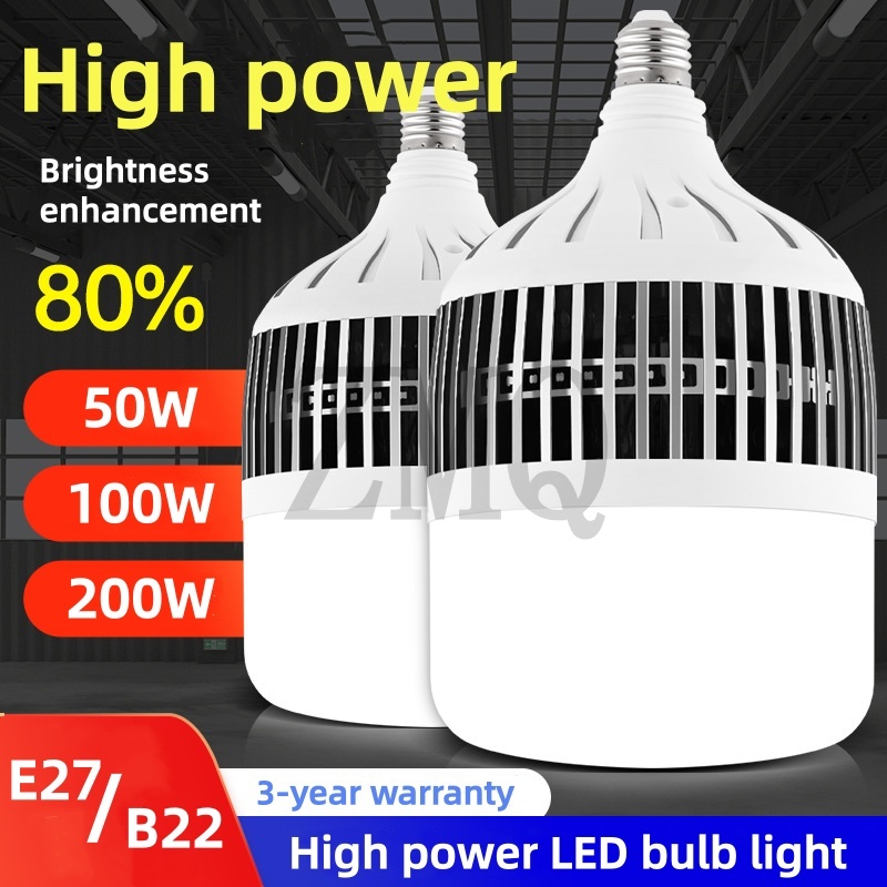超高輝度ハイパワー Led グローブ電球 E27 E40 36 ワット 50 ワット 80 ワット 100 ワット 200 ワット 220 ボルト省エネボールランプホーム工場ワークショップ照明