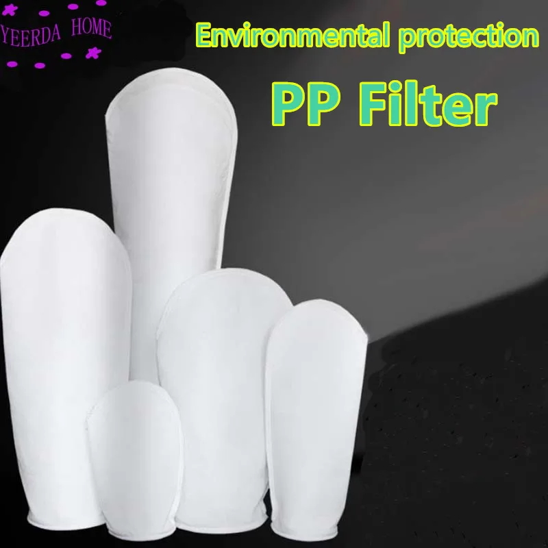 180 × 810 ミリメートル PP/ステンレスリング環境保護工業用フィルター靴下ポケットバッグ 0.2/0.5/5/10/25/50/75/100/200/300 ミクロン