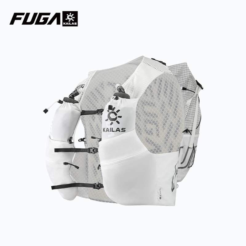 KAILAS 新 FUGA ULTRA 18L ユニセックス トラベル マラソン トレイルランニング ハイキング サイクリング バックパック デュアルソフトウォーターボトル付き KA2654001