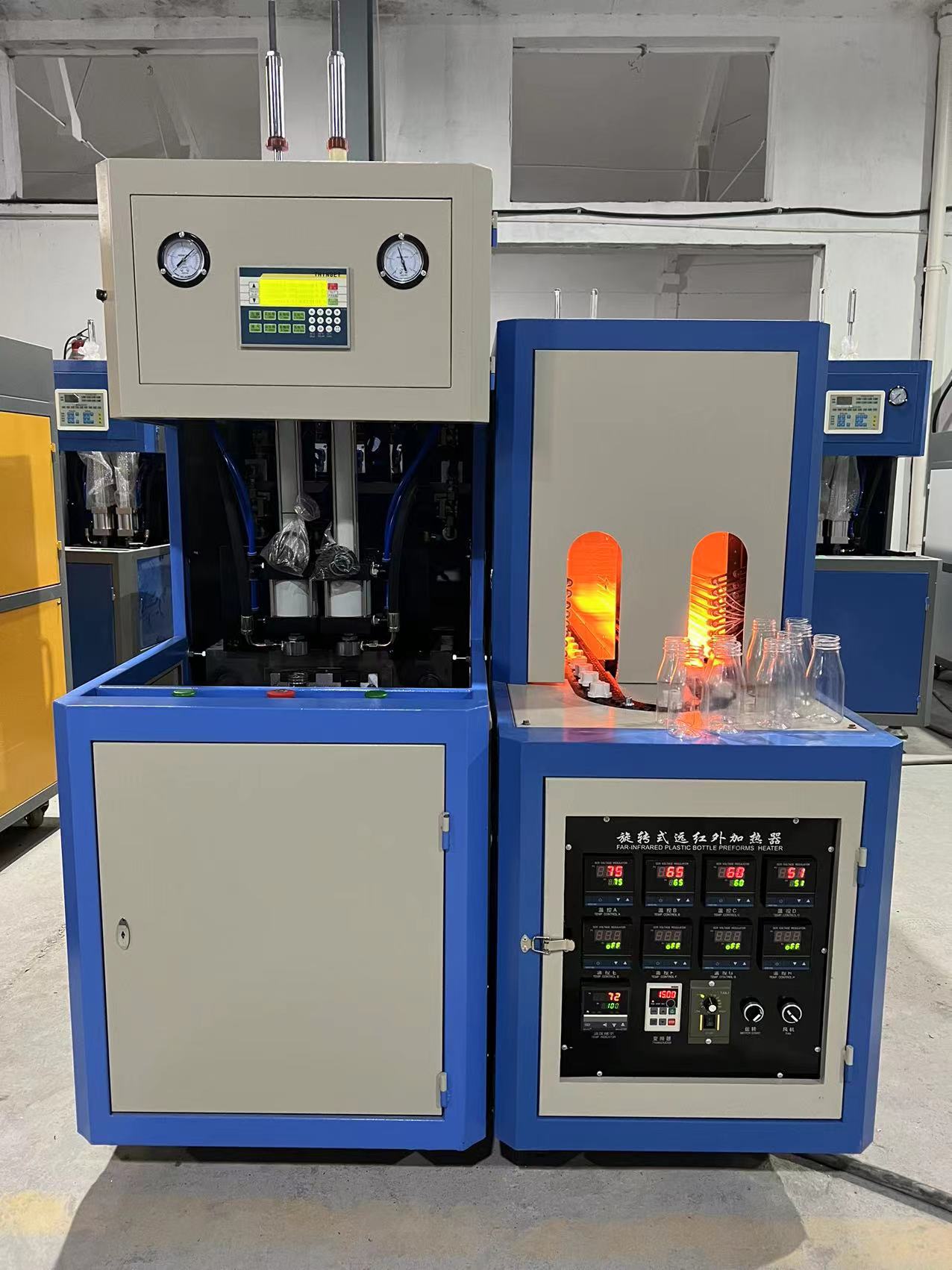 2025 New Design 500ml - 3L Semi Automatic PET Water Bottle Blowing Machine Plastic Bottle Making Machine