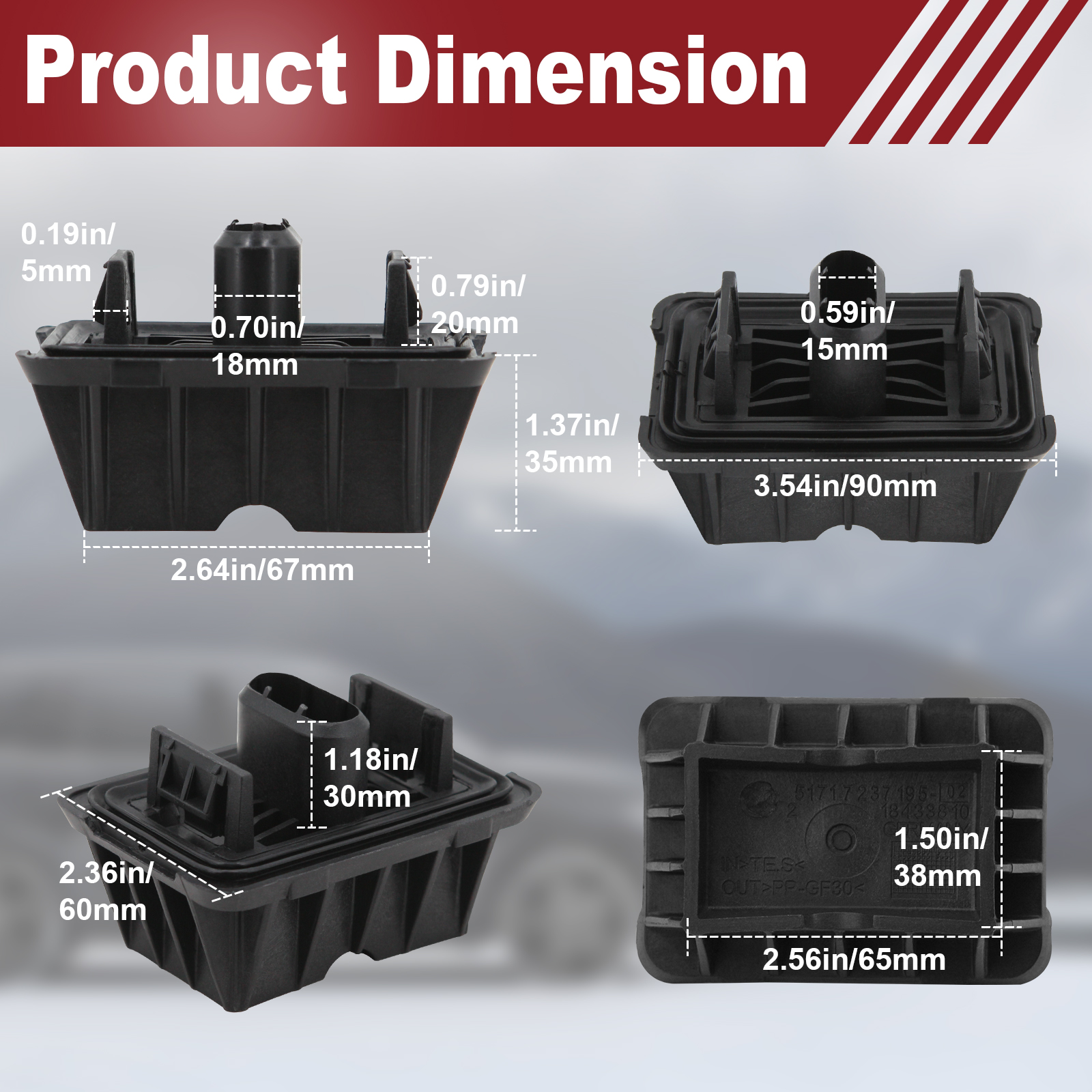 2 個カージャッキリフトパッドパックサポート BMW E81 E90 E91 F10 F18 F01 F02 1 3 5 6 7 シリーズに対応 - 車両ジャッキングポイントパッド