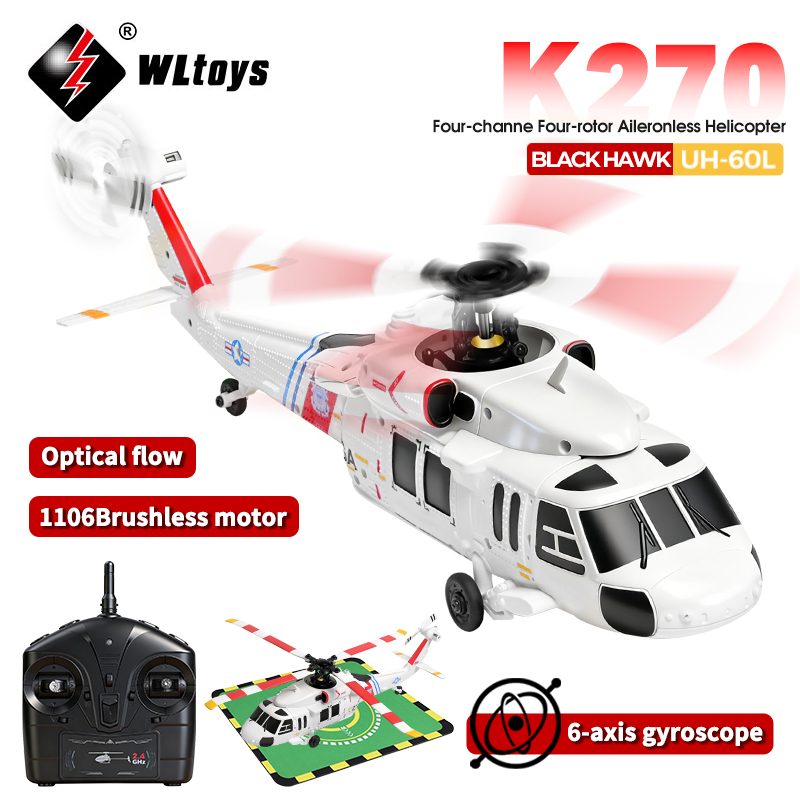 WLtoys K270 RC ヘリコプター 2.4 グラム 6 軸ジャイロスコープ 4CH 高度保持オプティカルフローブラシレスリモコンヘリコプターのおもちゃ子供のため