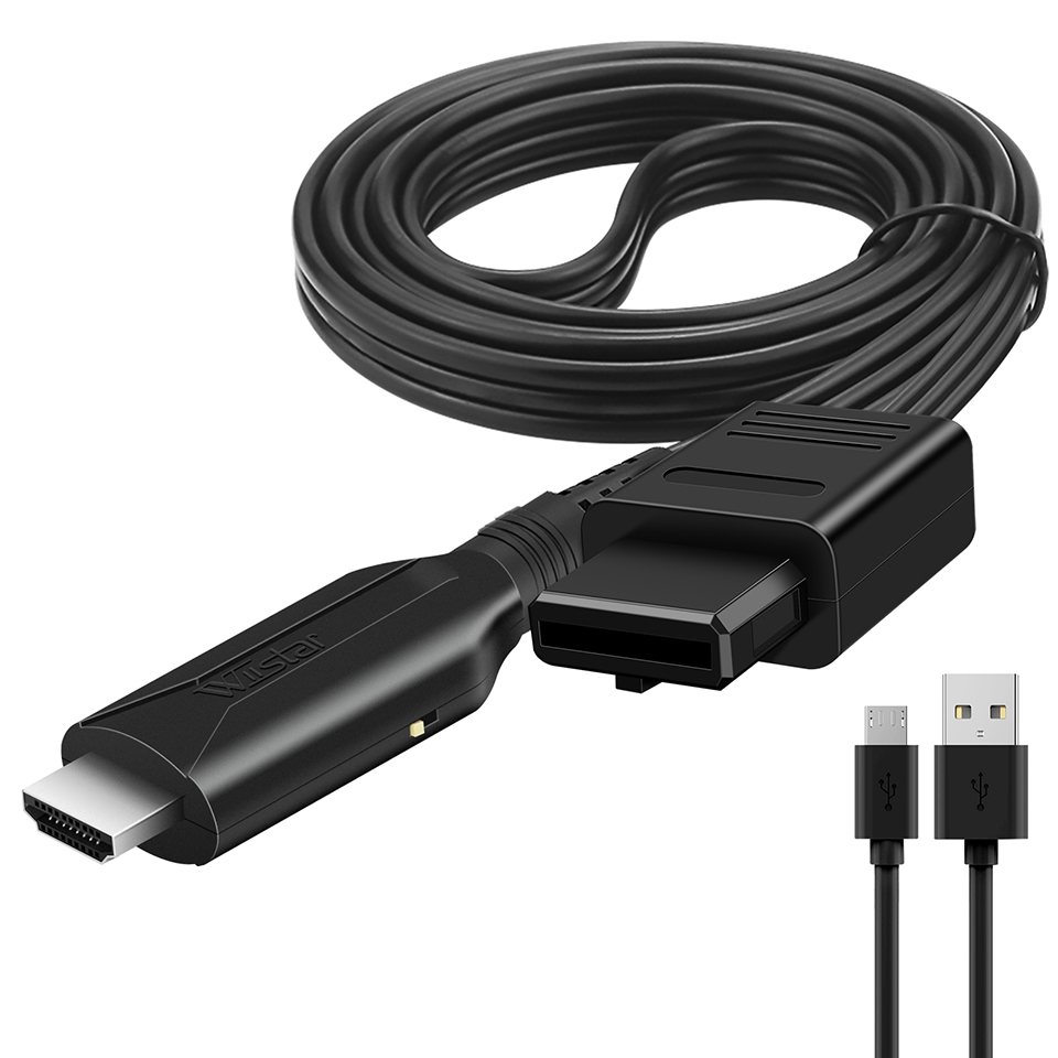 HD N64 から HDMI 互換コンバータ HD リンクケーブル N64/ゲームキューブ/SNES プラグアンドプレイ 1080P 任天堂 64 から HD コンバータ