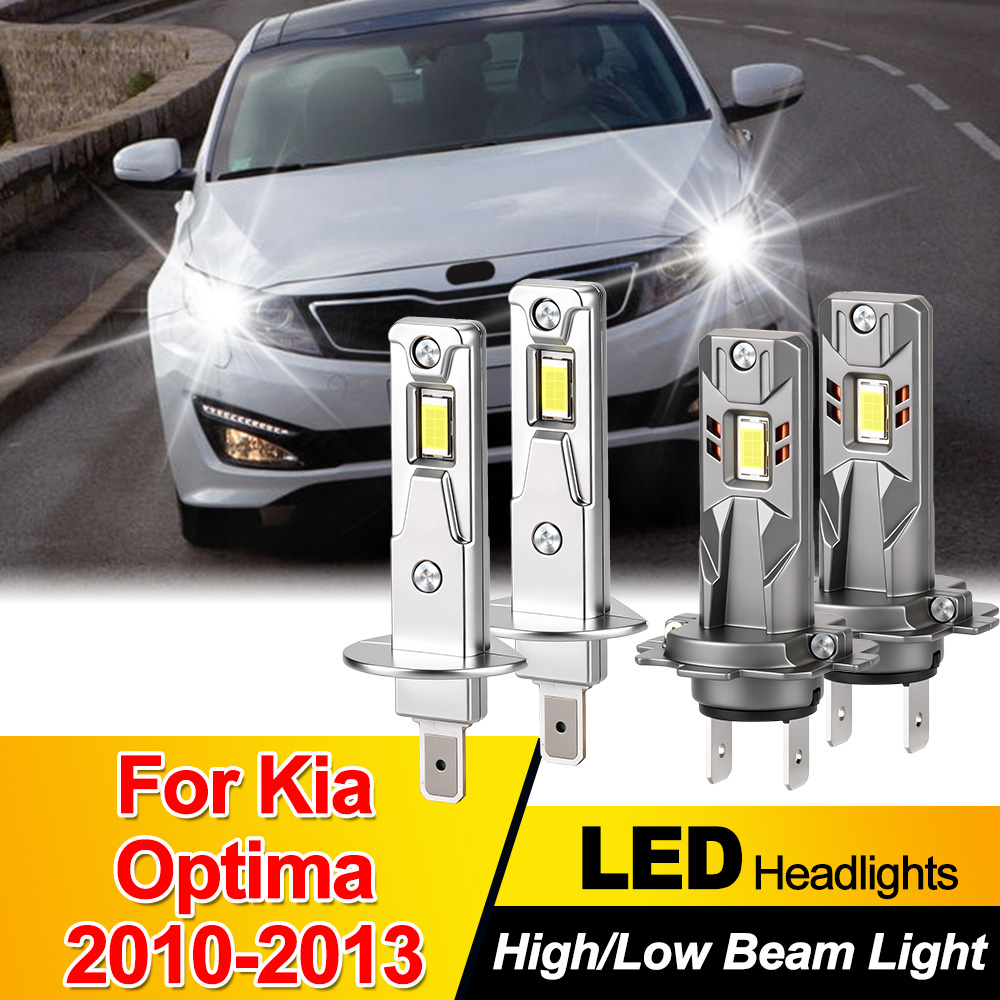 H1 H7 LED ヘッドライト照明キット 6000 18K ホワイト高低ビーム変換起亜オプティマ 2010 2011 2012 2013 フロントランプアクセサリー