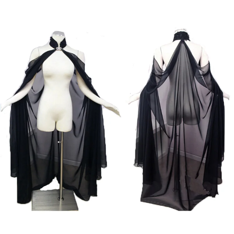 クールユニセックスマントルフード付きマントコートウィッカローブケープショールハロウィンパーティー魔女ウィザードコスプレ衣装女性