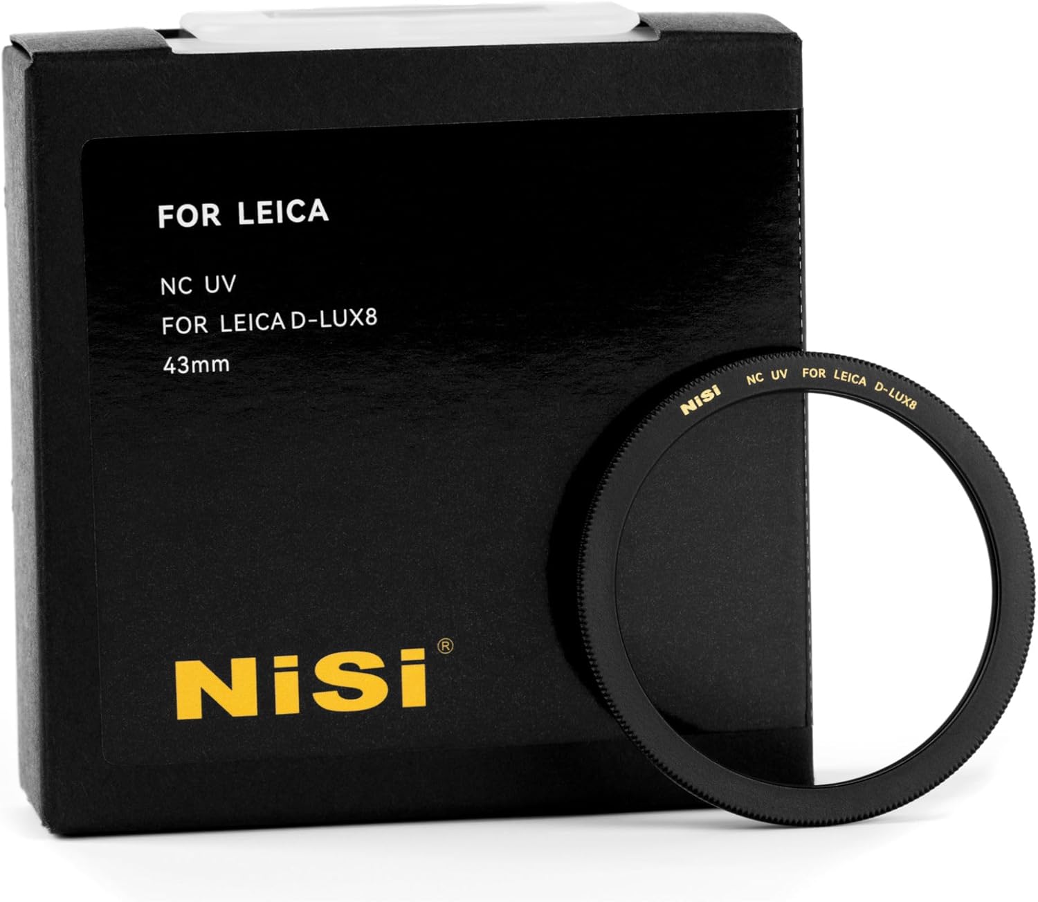 NiSi NC UV 保護フィルター ライカ D-Lux 8 用 – カスタムフラッシュフィットデザイン、真鍮フレーム、透過率 99.2%
