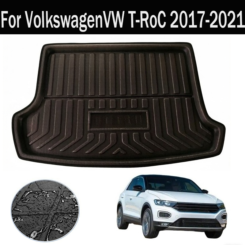 フォルクスワーゲン VW T-Roc 2017-2021 車のトランクマットインテリア専用改造部品