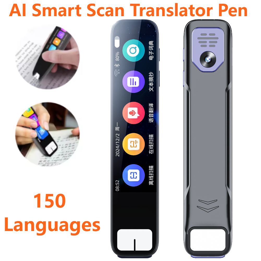 AI スマートスキャン翻訳ペン 150 言語ポータブル音声テキスト読み取りペンディスレクシア旅行ビジネス学習インスタント AI 回答