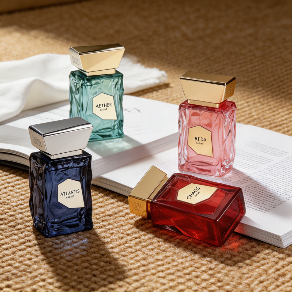 4 種類の French Avenue Extrait de Parfum 100ml / 3.4 Fl Oz、彼と彼女のためのプレミアム デザイナー フレグランス、リッチ フローラル オリエンタルとアンバー ムスクの香り、パーティー向けの強烈で長持ちする高級香水、D