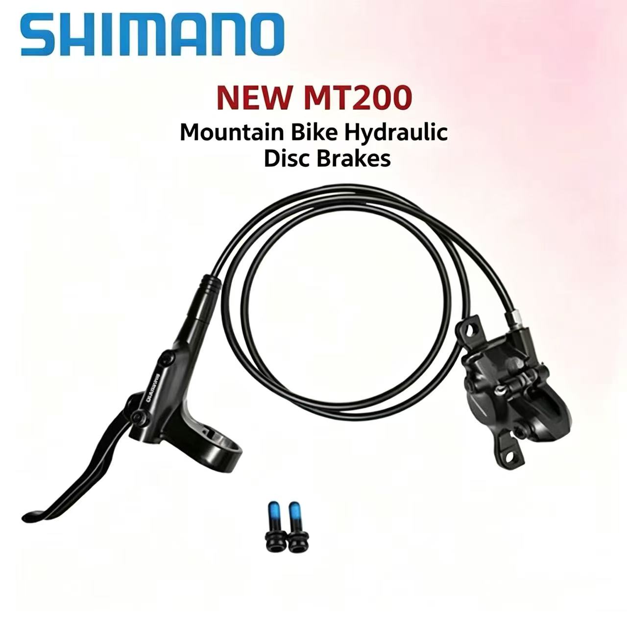 本物のシマノ MT200 油圧ディスク ブレーキ セット 2 ピストン左/右オプション マウンテン バイク用
