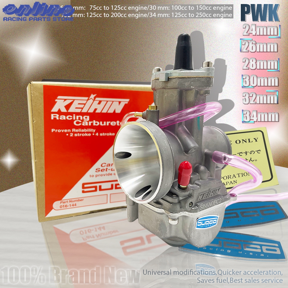 PWK 24 26 28 30 32 34 ミリメートルパワージェットレーシングオートバイキャブレター炭水化物京浜モトクロスアクセサリーユニバーサルダートバイク
