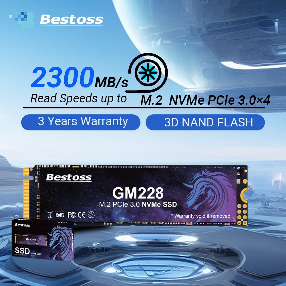 Bestoss M.2 SSD NVMe PCIe 3.0x4 128GB 256GB 512GB 1TB 2TB ソリッドステートドライブ 2280 内蔵ハードディスク ラップトップデスクトップ用