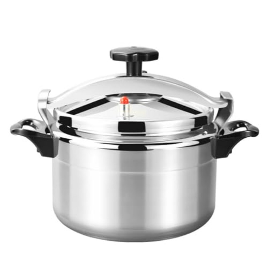 ステンレス鋼圧力鍋ガスストーブトップ圧力缶詰 7.4 クォート/7L 安全アルミ缶詰ポット家庭用炊飯器ポット Silv