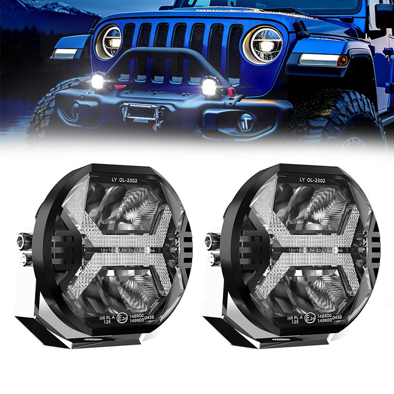 最新の2X4インチ LED ワークライトバー ドライビングランプ ジープ オフロードトラック 4x4 SUV ATV 車スポットライト 補助ライト ヘッドライト用。