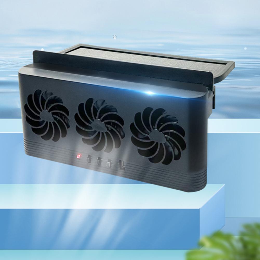 新しい太陽光発電車の排気ファン 3 空気出口車の冷却ファン USB 電源窓換気扇シート換気ファン