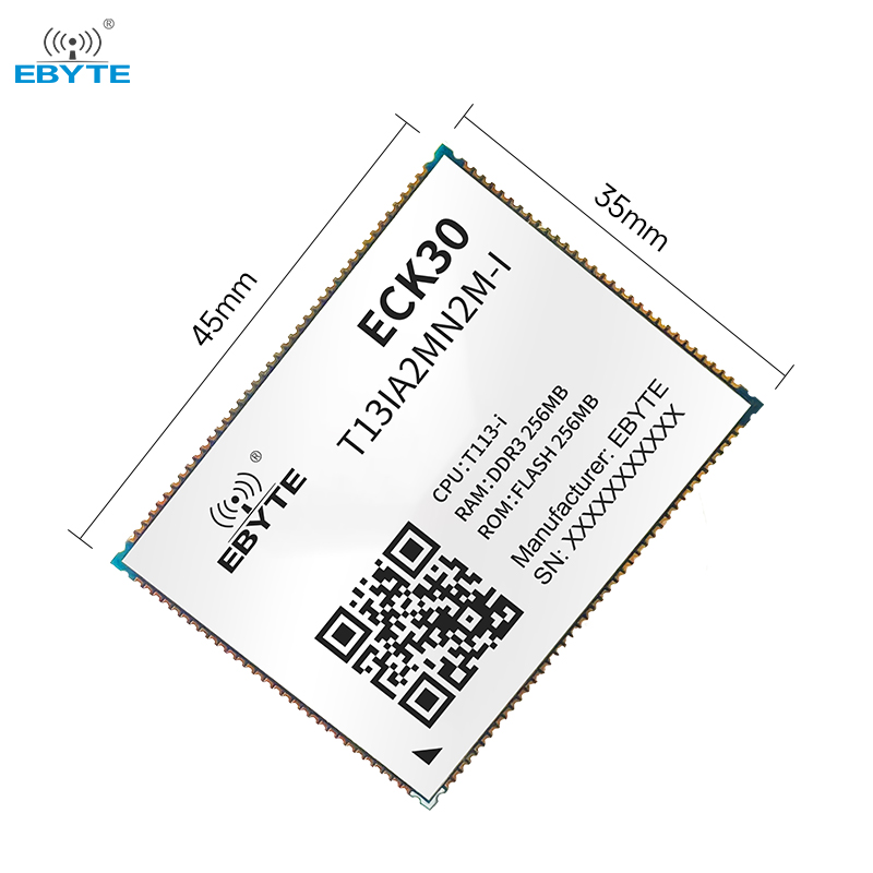 T113-i システムオンボード EBYTE ECK30 コアボード ARM デュアルコア A7 4K デコード 256/512/1GB DDR3 ギガビットイーサネット Linux