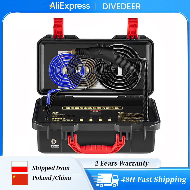 DIVEDEER 3000 ワット高温スチームクリーナーエアコンキッチンフード車アルカリ滅菌消毒器