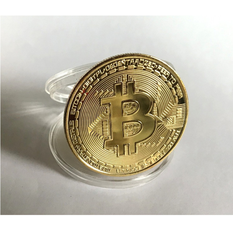 10金メッキビットコインコイン - アートワーク/記念品/エンティティBTCI模造品/アンティーク金属工芸品の収集