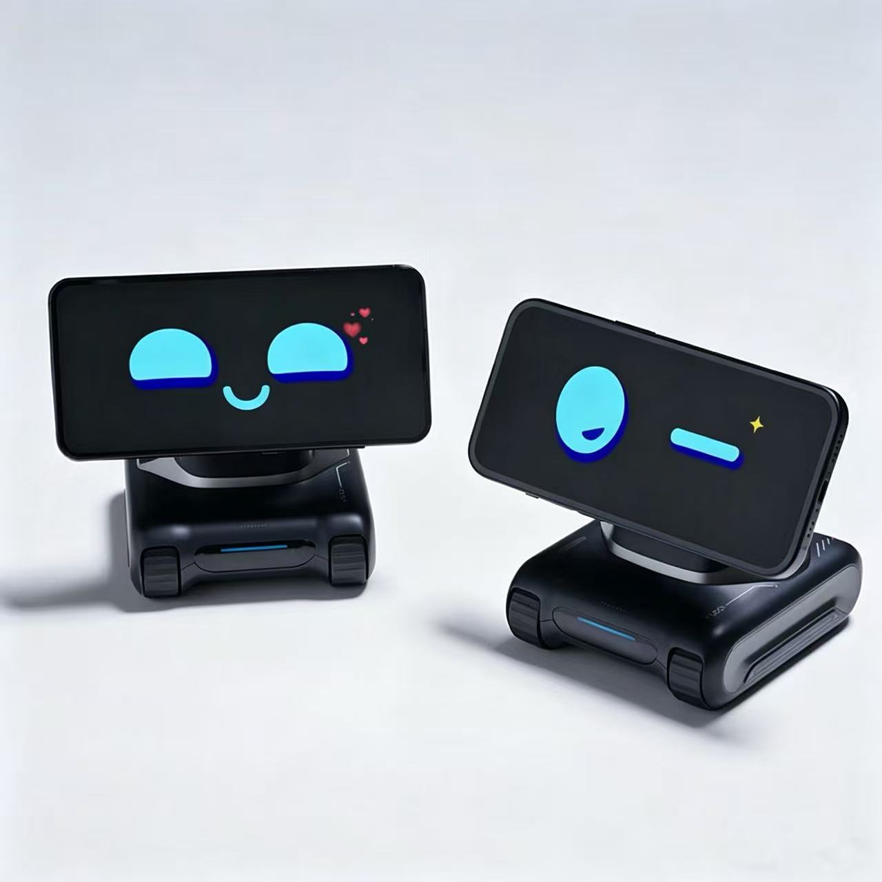 looi モバイル アシスタント スマート デスクトップ ロボット 2 ピース インタラクティブ セット - 子供と大人に最適 - AI おもちゃ
