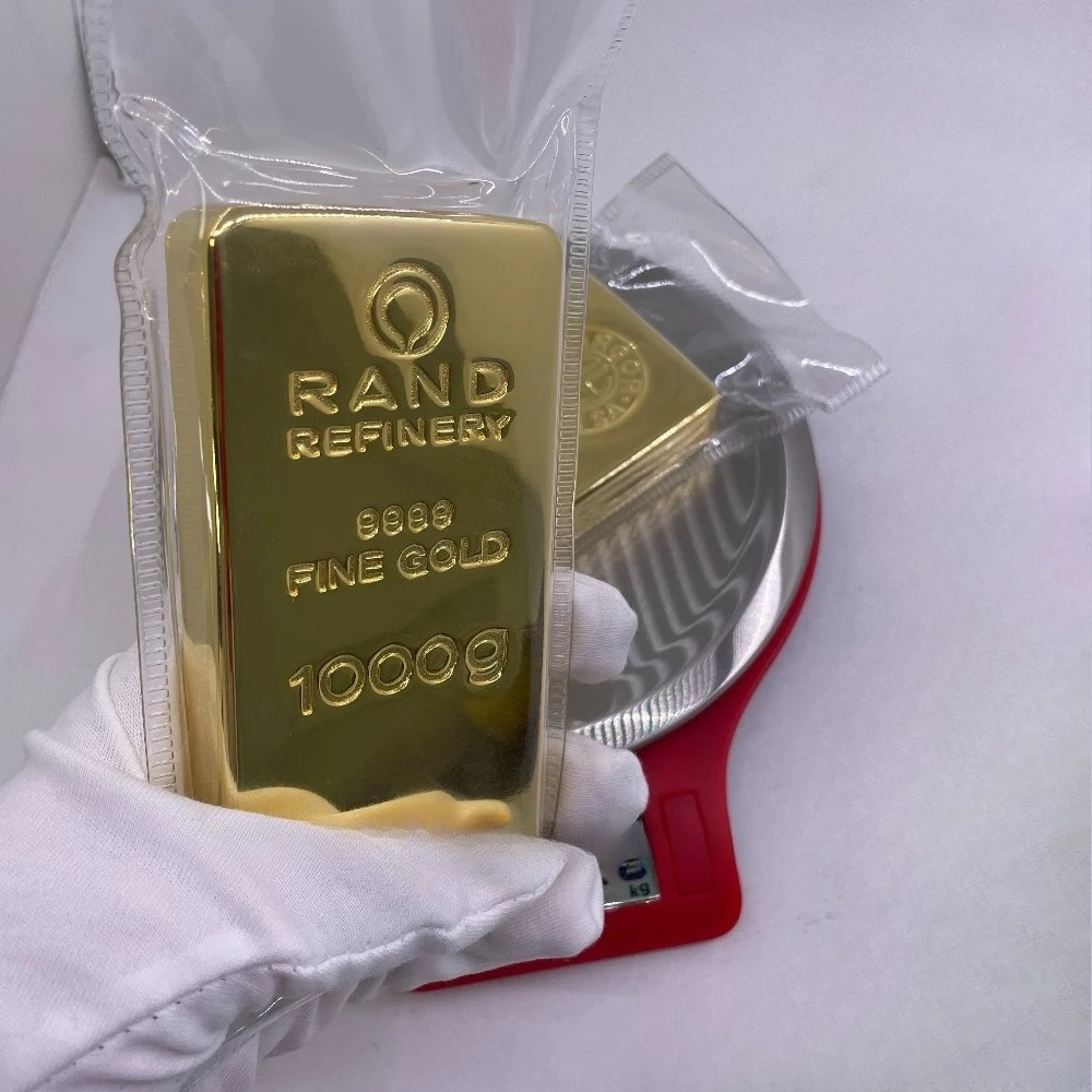 レプリカゴールドバー真鍮ゴールドメッキ金レンガ地金バー文鎮ジュエリーショップ家の装飾ギフト誕生日記念日