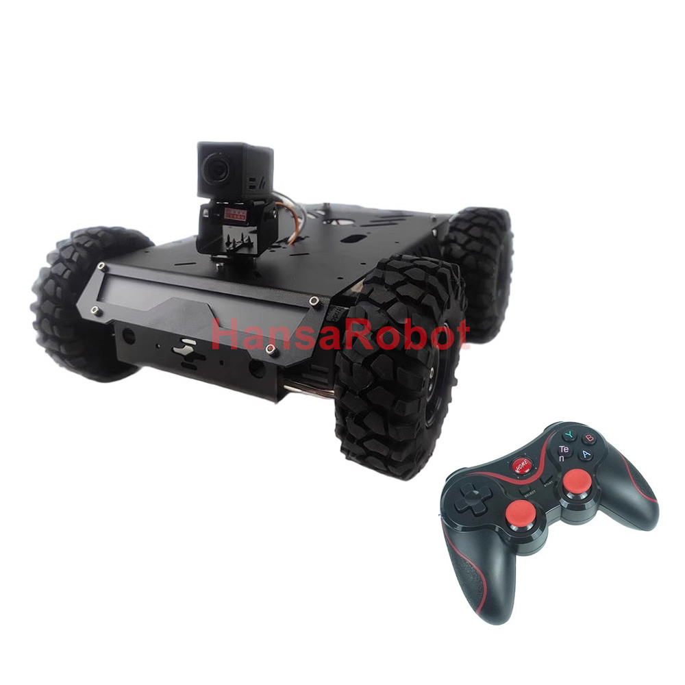 4G ワイヤレス WiFi アプリ RC スマートビデオ 4WD ロボットカーキットオフロード障害物回避車 Mixly グラフィカルプログラム未組み立て