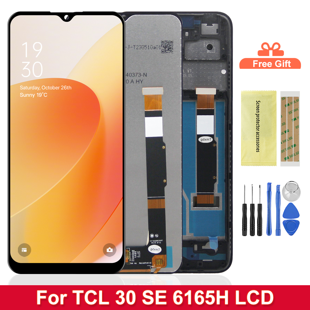 6.52 ''TCL 30SE 6165H 6156H1 6165A 6165A1 6165S lcd ディスプレイタッチスクリーンデジタイザアセンブリの交換部品