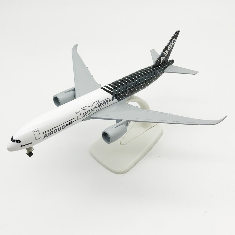 新しい 1/400 スケール 20 センチメートルダイキャスト合金 A350 XWB プロトタイプ飛行機航空会社航空機模型飛行機おもちゃコレクションディスプレイとベース