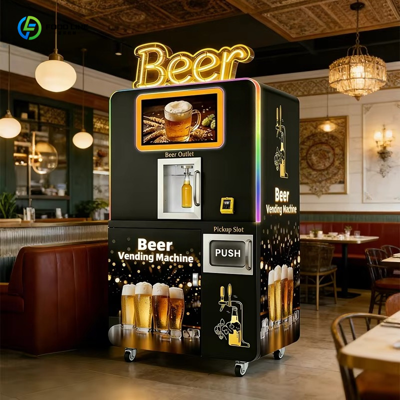 カスタムサッカーグラフィックセルフサービスインテリジェントビール自動販売機多機能自動生ビールマシン