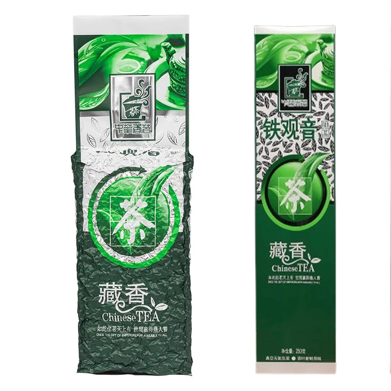 5AAAAAA 250 グラム/500 グラム立ちバッグ鉄観音緑茶ジッパーバッグ福建スタイル中国リサイクル可能なシールなし梱包袋