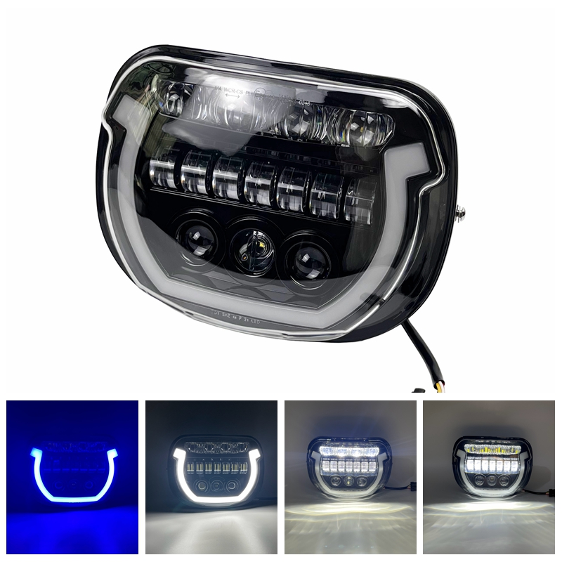 ハイ/ロービーム DRL ヘッドランプ E マークオートバイ LED ヘッドライトハーレーツーリングストリートグライド CVO/SE FLHXSE FLHX/I ウルトラ FLHXU