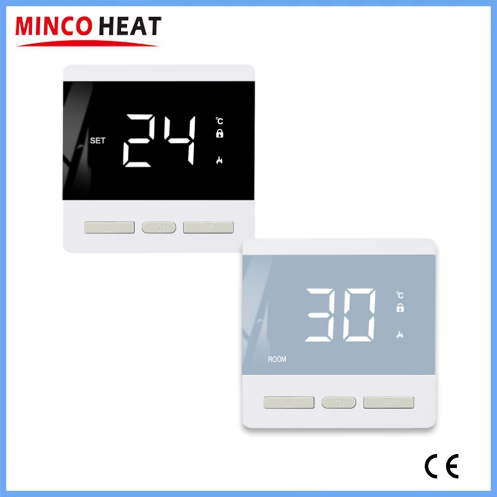 AC200 〜 240V 床暖房室温コントローラー MAX 25A 4500W デジタルサーモスタット 3 メートルプローブセンサー付き