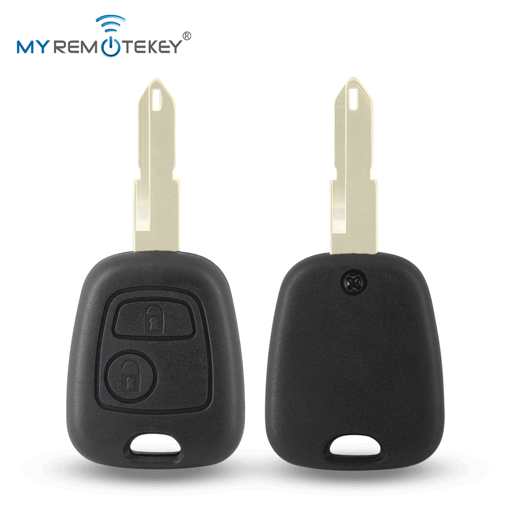MYREMOTEKEY リモートキー NE72 ブレード 2 ボタン 434Mhz ID46 プジョー 106 205 206 306 405 シトロエン C2 C3 C4 C5 C8