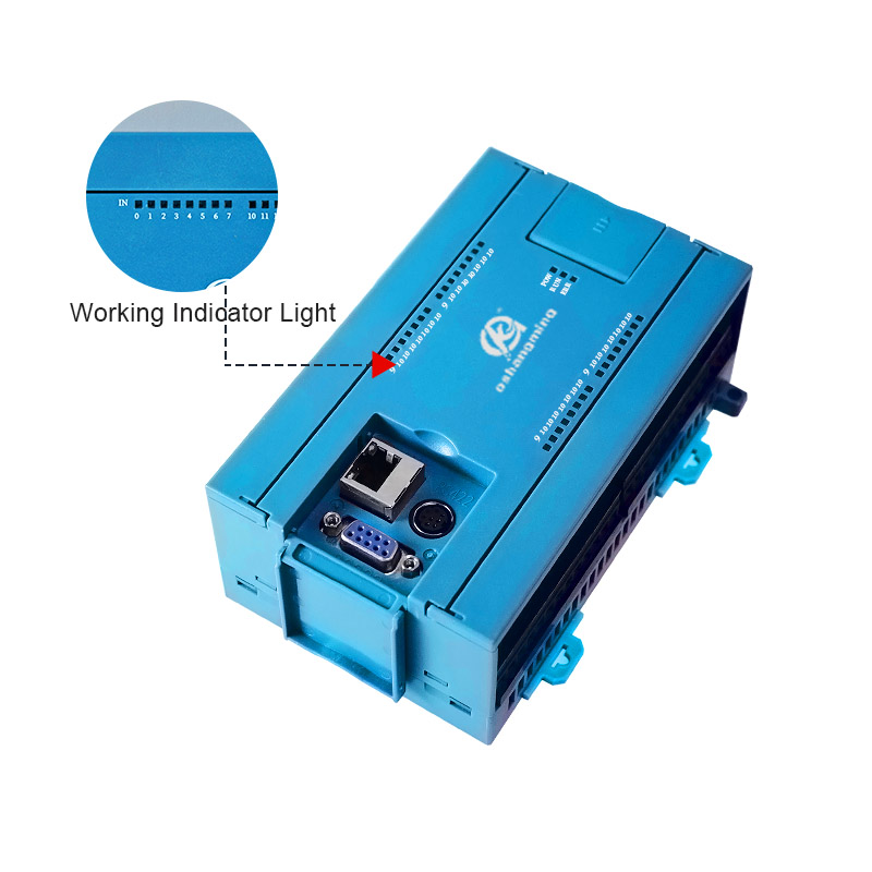 oshangming 8 入力 8 トランジスタ出力 PLC アナログ 8 パルス RS485 RS232 Lan PLC コントローラ Modbus Rtu /TCP