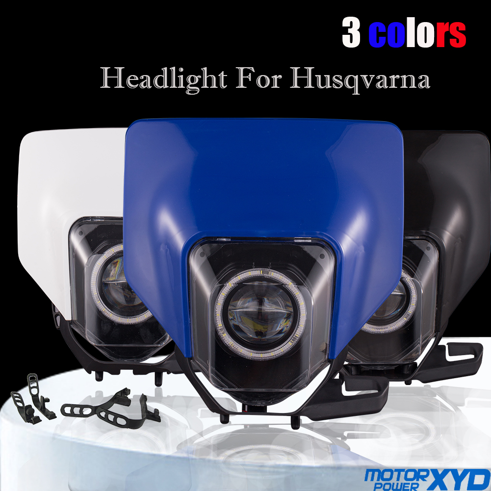 オートバイのヘッドランプヘッドライト LED ハスクバーナ TE FE FC FX FS TC TX 125 150 250 300 350 450 501 MX ダートバイクモトクロスエンデューロ