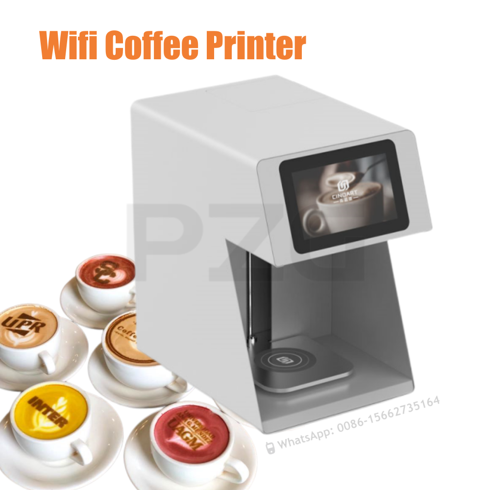 3D ラテアートコーヒープリンターマシン自動飲料食品 Selfie 接続印刷食用インクカートリッジ