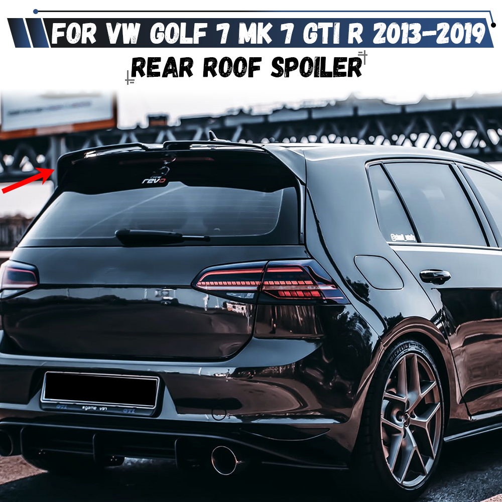 車のリアウイングスポイラーエッティンガースタイルリアトランク屋根ウイングリップフォルクスワーゲン VW グロフ 7 MK7 GTI R TSI TDI 2013-2019