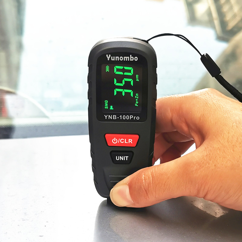 Yunombo 2023 新発売 YNB-100Pro Fe nFe Fe Zn ミニ膜厚計コーティング厚さ計車の塗装厚さテスター