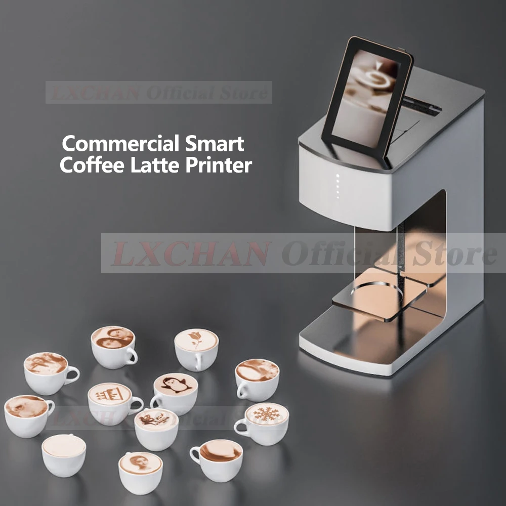HomeWise コーヒーラテアートマシン 自動ラテプリンター コーヒープリンター ファンタジアパターンプリンター 食品表面プリンター 110V-220V
