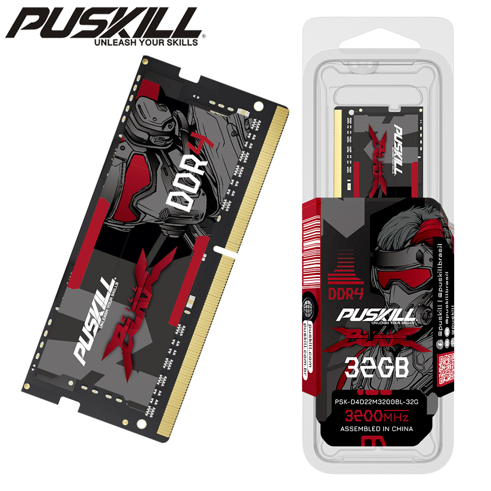 PUSKILL DDR4 DDR3L メモリ RAM ノートパソコン 32 ギガバイト 16 ギガバイト 8 ギガバイト 4 ギガバイト 3200 2666 2400 1600 1333 Sodimm ノートパソコン用メモリ