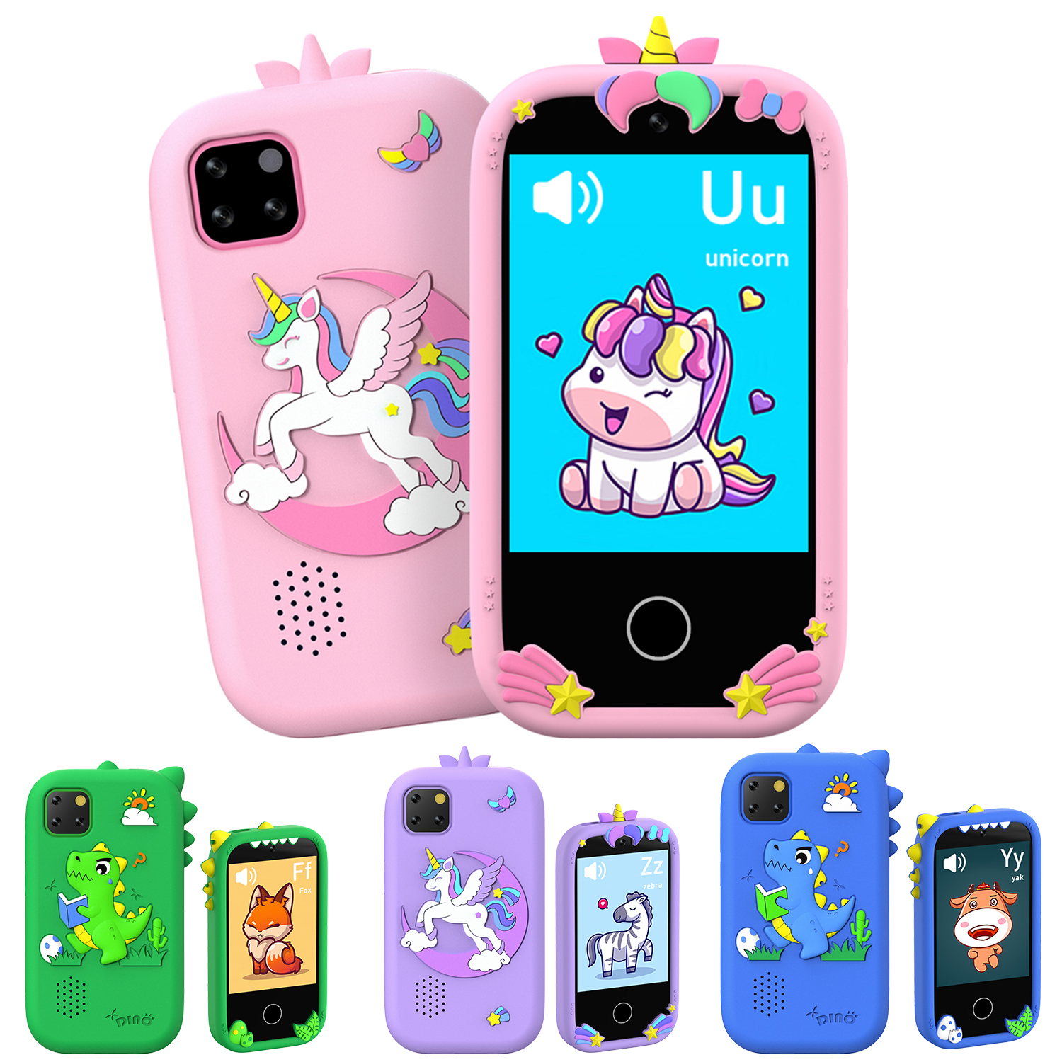 アップグレード子供スマートフォンおもちゃ 2.8 インチタッチビデオ録画音楽プレーヤー 16 ゲームベビー電話子供のための誕生日ギフト