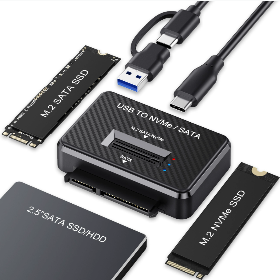 M2 SATA NVMe to USB 3.1 10Gbps ダイレクトプラグ 2.5 インチ SATA SSD アダプター 2230 2242 2280 22110 M2 SSD エンクロージャドッキングベース用