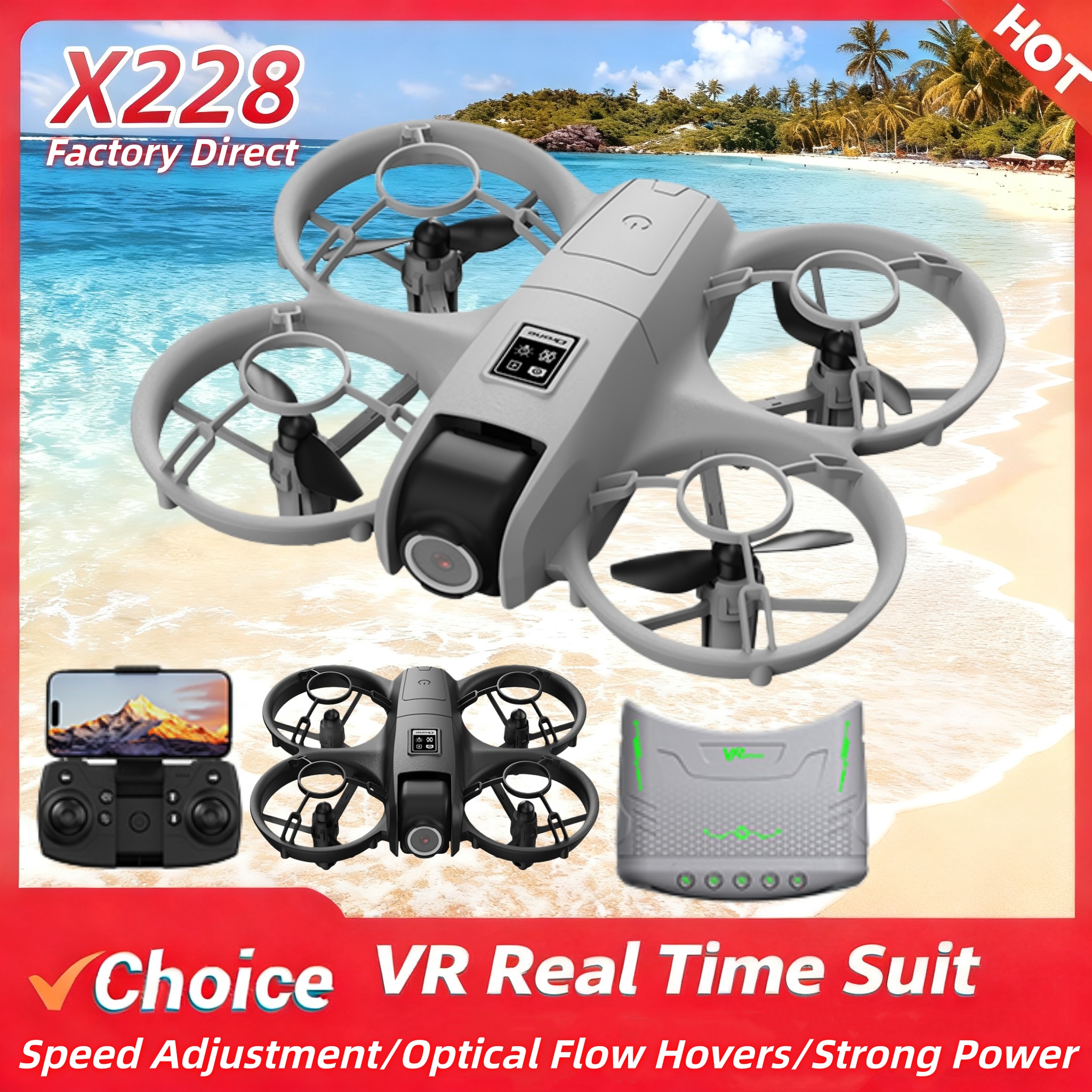 2026New X228 VR ドローン 8 18K HD オプティカルフローホバーヘッドレスモードヘリコプター 360 ° フリップ Quadcopter おもちゃミニドローン子供のおもちゃのギフト
